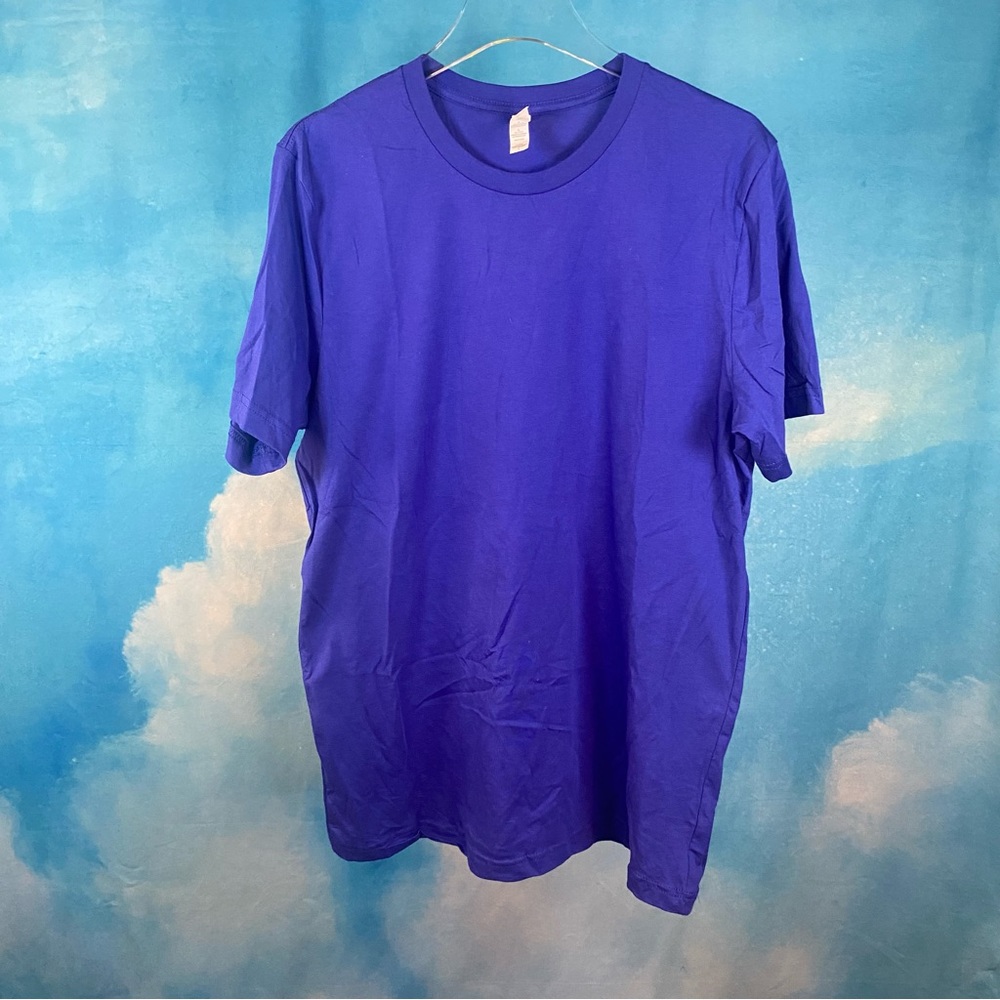 BELLA CANVAS BLUE BLANK SHORT SLEEVE T SHIRT - SZ